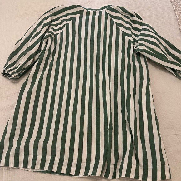 Chic Green and White Striped women’s dress - Picture 6 of 6